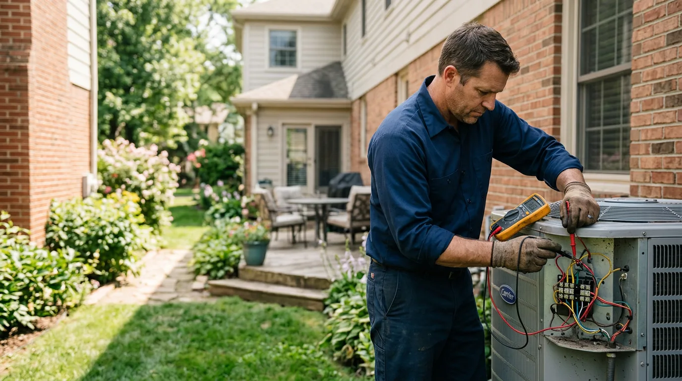 HVAC technician working near Middlebourne, WV